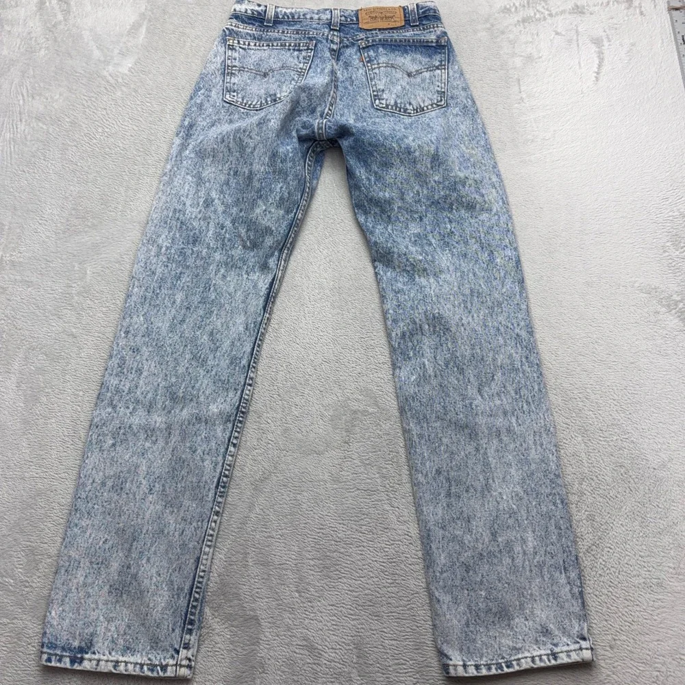 Vintage Levi's 80s Jeans Mens 31 Blue 305 Straight Acid Orange Tab Made in USA